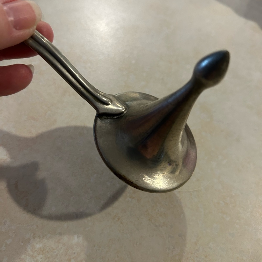 Silver Metal Candle Snuffer